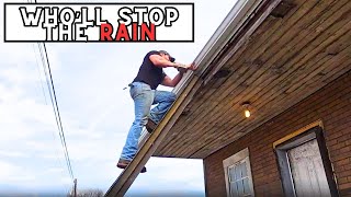 Starting a Homestead From Scratch Installing Gutters For Catching Rain [upl. by Nor]