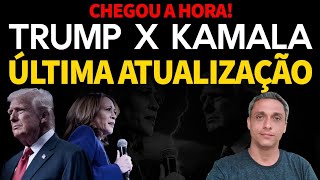 Última atualização das eleições nos EUA  Kamala joga todas as armas contra Trump [upl. by Francisca410]