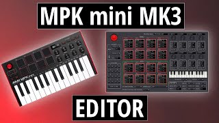 Akai MPK Mini Mk3 Tutorial  Editor Software Overview [upl. by Elli786]