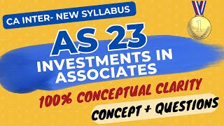 AS 23 in ENGLISH  Investment in Associates in CFS Part 2 QUESTIONS  CA Inter New Syllabus [upl. by Picker365]