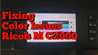 Fixing Common Color Issues in Ricoh M C2000 Printers  Color Registration [upl. by Lemrahc]