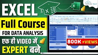 Excel Full Course for Data Analysis with Projects  2 Hours  Excel Tutorial 2024 [upl. by Esinned]