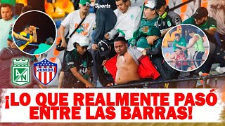 😱 ¡FUERTES SANCIONES TODO LO QUE DEJÓ LA PELEA de HINCHAS en JUNIOR vs NACIONAL 🔥 [upl. by Elrebma]