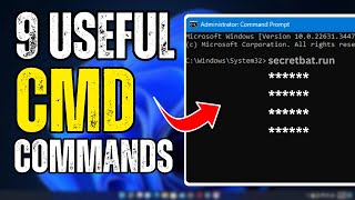 9 Useful⚡Windows CMD Commands You Should Know in 2024 [upl. by Erreit440]