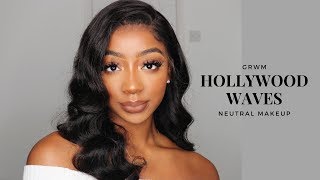 GRWM  Hollywood 70s Waves amp Neutral Tones and Feat ISEE Bodywave Hair  Shornell Stacey [upl. by Eeb]