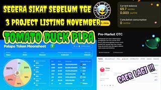 WAJIB GARAP AIRDROP SINGKAT 13 NOVEMBER LISTING MOONSHEET PLPA BITTIME EXCHANGE SEGERA AMANKAN [upl. by Pergrim752]