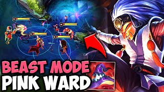 Pink Ward Shaco is too dirty for this world INSANE 1V5 BARON PLAY [upl. by Kurland643]