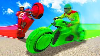 350MPH TRON SMASH KILLS GTA 5 Funny Moments [upl. by Wira234]