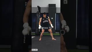 Walk opponent into a jump knee KO fightingtechniques mma combatsport martialarts [upl. by Hurd]