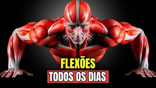 Flexões TODOS OS DIAS por 30 dias como o corpo se transforma  CORPO HIPERTROFIADO [upl. by Assirat779]