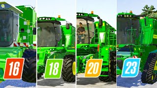 Fs16 Vs Fs18 Vs Fs20 Vs Fs23  John Deere Harvester Gameplay  Timpleps farmingsimulator [upl. by Goldy]