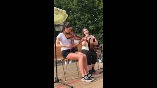 Claire Young plays Leddy From Cavan accompanied by Saoirse McGahern [upl. by Ecirtaed]