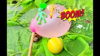 💥 inflating toysASMR Various Water Colors balloon stretch armstrong inflating fish batman asmr [upl. by Gnues343]