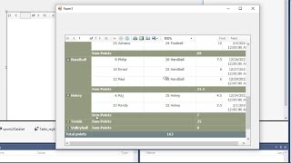 VBnet tutorial Add group in report RDLC with subtotals and grand totals in visual studio 2015 [upl. by Ingham]