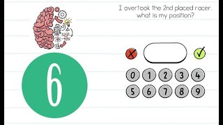 Brain Test Level 6 I overtook the 2nd placed racer what is my position Answer [upl. by Idna]