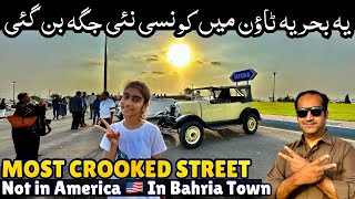 Most Crooked Street New Attraction in Bahria Town Karachi 😍 Vintage Cars 🚗 [upl. by Rammaj]