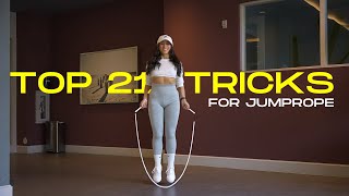 21 JUMPROPE TRICKS YOU SHOULD LEARN  NicoJumpsRope [upl. by Noli]