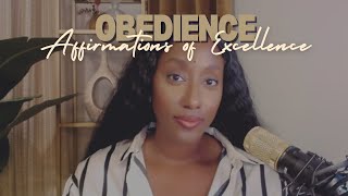 Obedience with Dr Aerial  Affirmations of Excellence  A Devotional Podcast  S7E3 [upl. by Enibas]