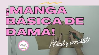 23 ÉSTE PATRÓN DE MANGA TE SERVIRÁ PARA BLUSAS CAMISETAS VESTIDOS Y MUCHO MÁS QUEDA PERFECTO [upl. by Yeslehc595]