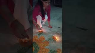 ytshorts trendingshorts diwalispecial rangoli rangolidesigns diwali [upl. by Leicam593]