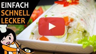 MayonnaiseSalat in Rehrückenform  Rezept Videos [upl. by Diley]