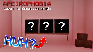 HOW TO ESCAPE Level 12 Creative Minds in Apeirophobia ROBLOX [upl. by Eahc744]