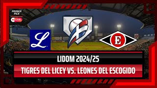 LIDOM EN VIVO  TIGRES DEL LICEY Vence a LEONES DEL ESCOGIDO en el Debut de Oneil Cruz [upl. by Ylesara]