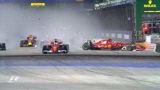 F1 Top 10 Dramatic Moments Of 2017 [upl. by Lupiv444]