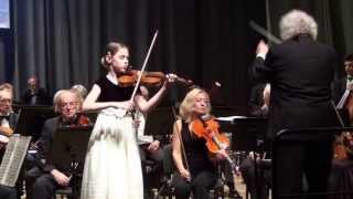 Ugnė Liepa Žuklytė 11 Years  H Wieniawski Concerto No 2 Part I [upl. by Nasya883]