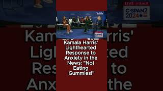 Kamala Harris Lighthearted Response to Anxiety in the News quotNot Eating Gummiesquot KamalaHarris [upl. by Sarine]