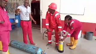 Practical on how to Service and Pressurize the F500 EA Fire Extinguisher [upl. by Esil]