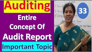 33 quotAudit  Reportquot Entire Concept from Auditing Subject  Important Topic [upl. by Amador]