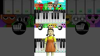 Fun Time Incredibox Sprunki Vs SQUID GAME DOLL  Easy Piano Tune shorts [upl. by Greenberg]