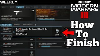 How To Get Operator Barebones Kills In Modern Warfare 3 Weekly Challenges [upl. by Aicxela445]