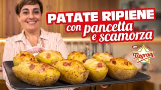 PATATE RIPIENE CON PANCETTA DOLCE E FORMAGGIO Ricetta Facile  Fatto in Casa da Benedetta [upl. by Anirehtac979]