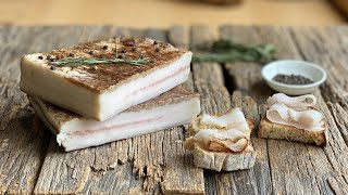 How to make LARDO at Home without pink salt  Italian LARDO different from Pancetta or Capicollo [upl. by Teufert]