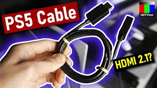 Is the HDMI Cable Included with Sony PS5 Really HDMI 21 Tested [upl. by Calista834]