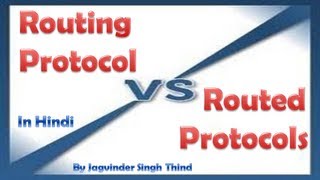 ✅ Difference between Routed and Routing Protocol in Hindi [upl. by Lenahtan]