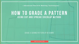 Advanced Pattern Making Techniques How to grade a sewing pattern [upl. by Kotto]