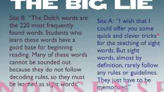 How Dolch Words Cause Illiteracy and Dyslexia [upl. by Sug928]