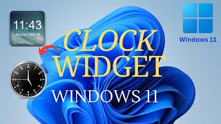 How to add clock widget in windows 11 windows10 [upl. by Adnuhsed]