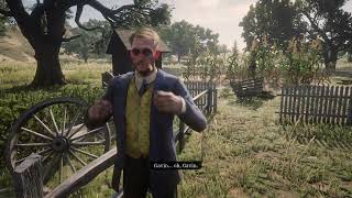 NPC  John meets Nigel — Gavins friend — for the first time  RDR2 [upl. by Kirenoj]