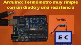 Arduino termometro con un diodo y una resistencia Muy facil [upl. by Mansfield]