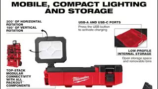 Quick look at Milwaukee M12 Packout Light [upl. by Einnad917]