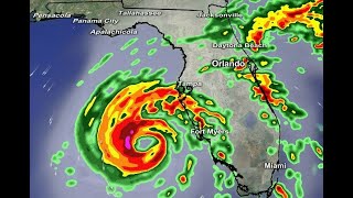 Hurricane Ian has sustained winds of 100 mph track shifts east towards Tampa [upl. by Franciskus]