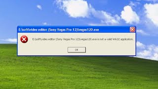 Vegas120exe is not a valid Win32 application [upl. by Ruyam]