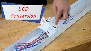 How to easily convert fluorescent Lights to LED –Easy Ways to Save Money [upl. by Albers]