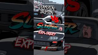 Ford Explorer ST Vs Toyota Supra  Sleeper SUV [upl. by Rothwell]