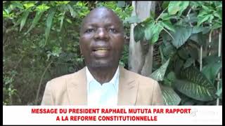 MESSAGE DE LA FONDATION KATANGAISE SUR LA RÉFORME CONSTITUTIONNELLE LAISSÉ PAR PRÉSIDENT TSHISEKEDI [upl. by Hubert]