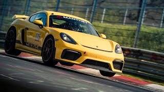 Porsche 718 GT4 MR Manual  Nurburgring 709 BTG  Manthey Trackday [upl. by Anaej]